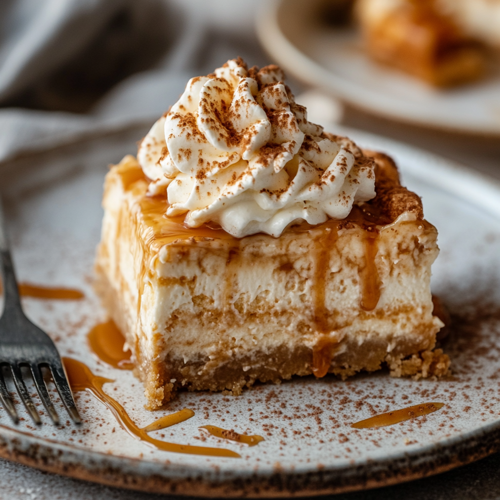 Churro Cheesecake Slice