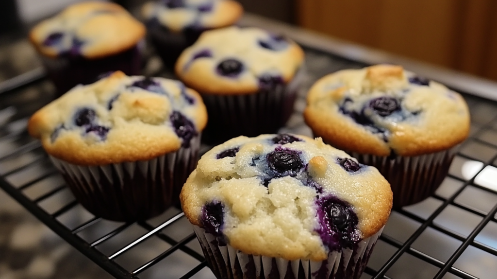 Cottage cheese blueberry muffins