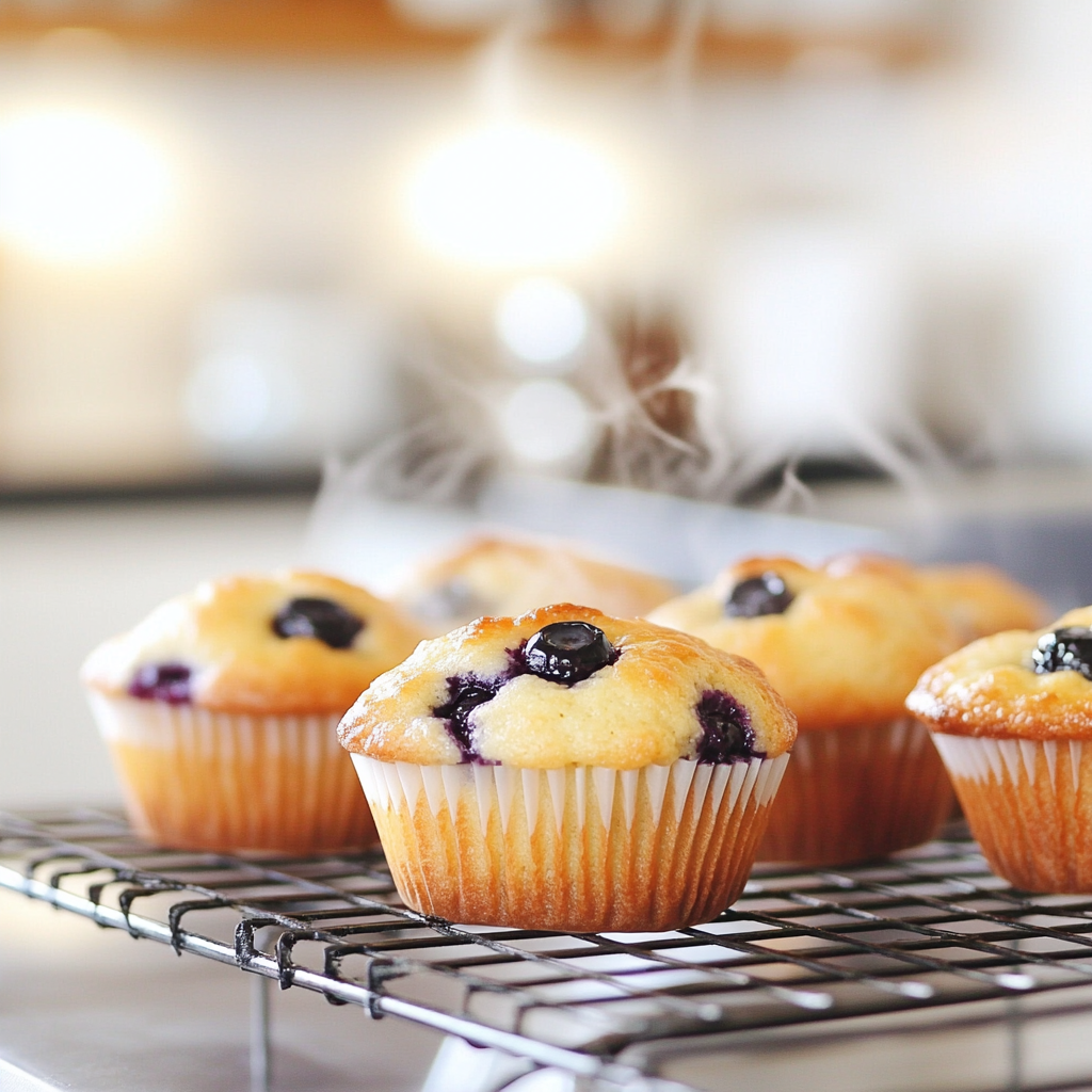 Cottage cheese blueberry muffins