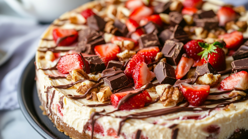 Snickers Strawberry Cheesecake