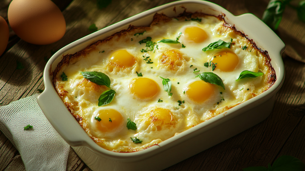 baked cottage cheese eggs