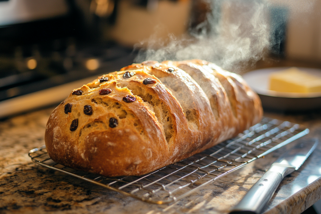 cinnamon raisin sourdough bread