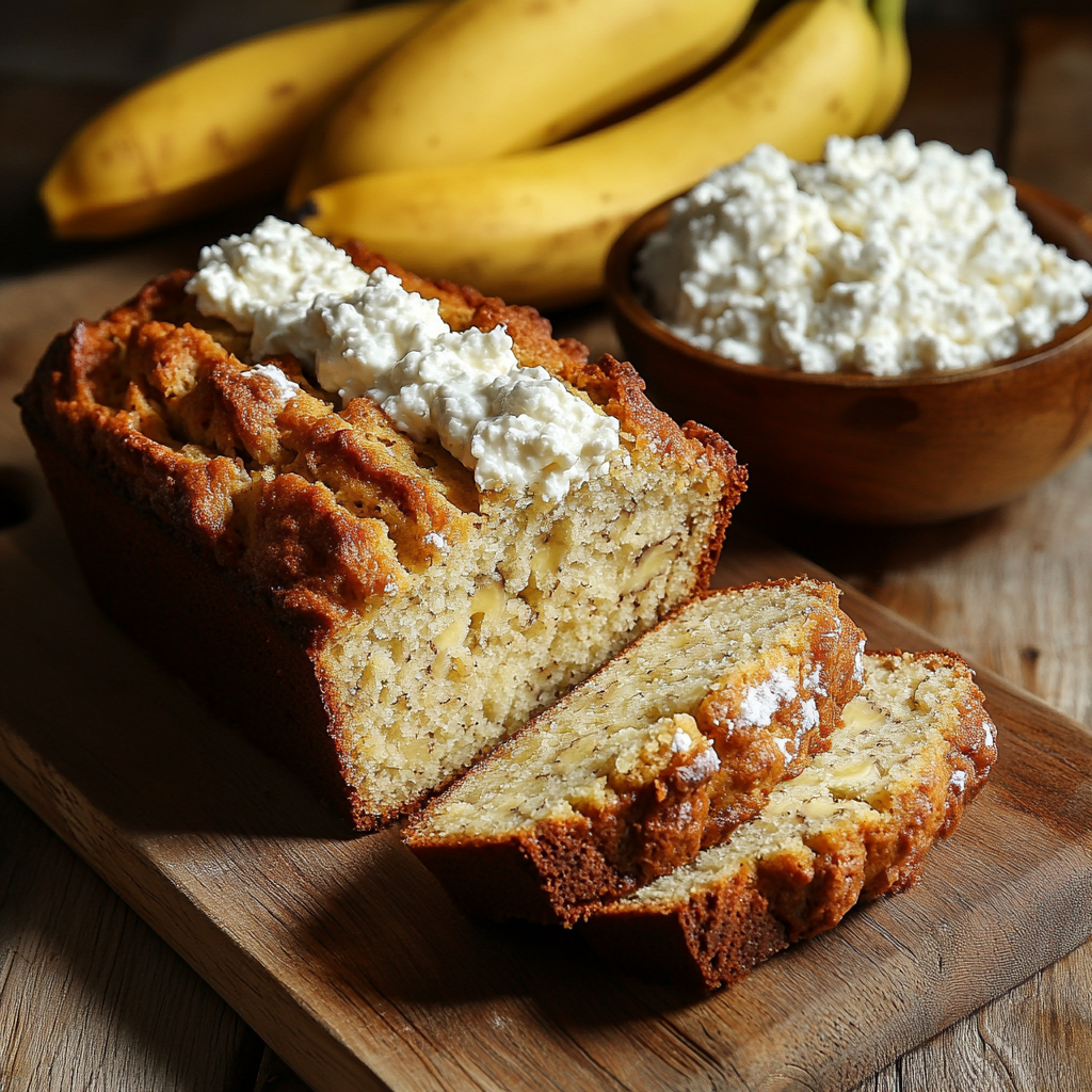 cottage cheese banana bread