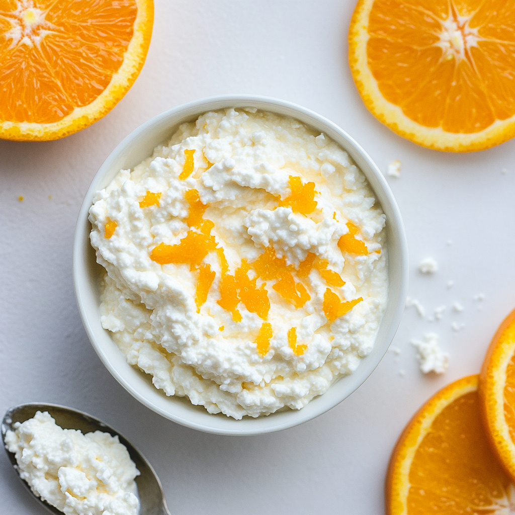 creamy orange cottage cheese dip