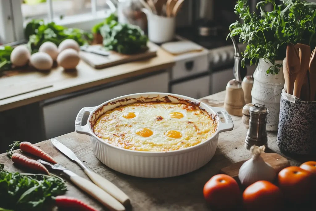 Cottage cheese egg bake keto